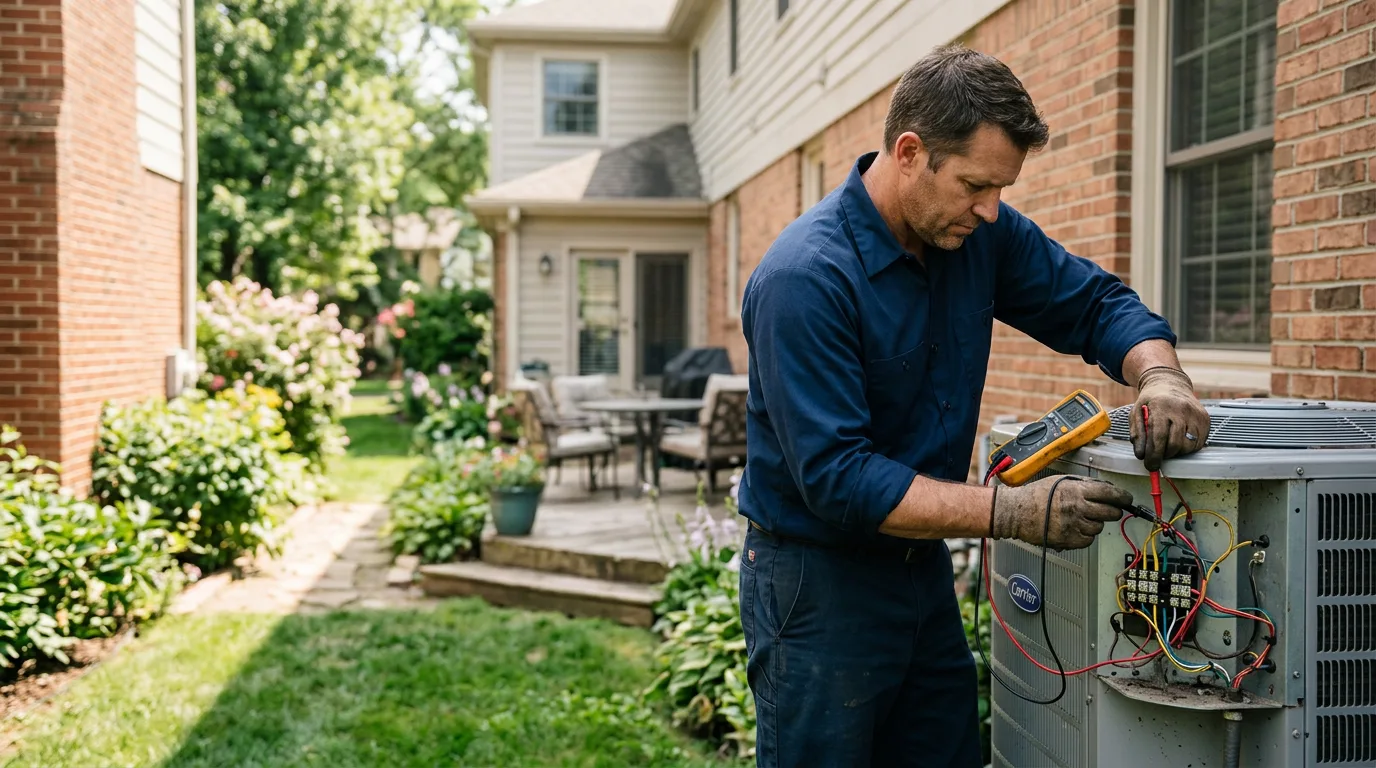 HVAC technician working near Trout Creek, NY